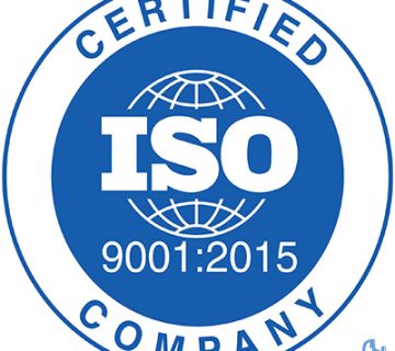 ISO 9001 standard certificate